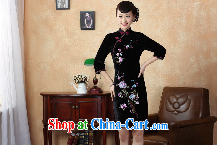 Kam-world the Hyatt 2015 spring new retro China wind ethnic Chinese Spring, plush robes embroidery flowers cuff in dresses TD 0010 - B violet XXL pictures, price, brand platters! Elections are good character, the national distribution, so why buy now enjoy more preferential! Health