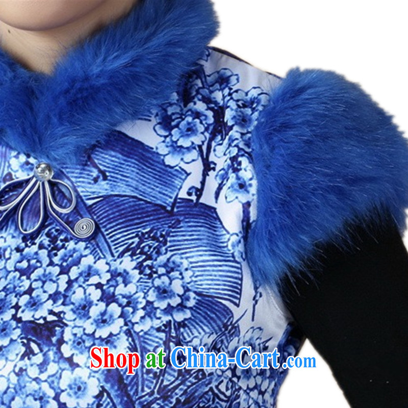 Carl Bildt, spring women's clothing Chinese qipao improved Chinese, short hair dresses? cotton robes national costumes such as figure 2 XL, Bill Gates, and shopping on the Internet