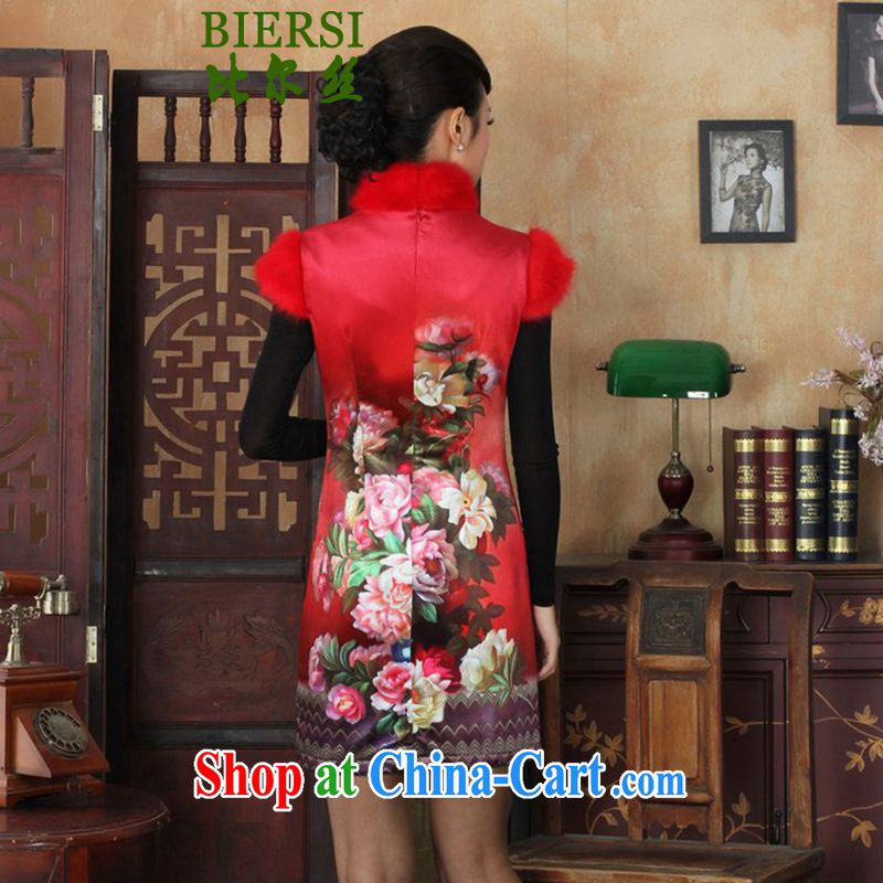 Carl Bildt, spring new girls improved Chinese qipao, for gross for classical-snap poster beauty short cheongsam dress Y 0021 - C #2 XL, bill, and on-line shopping