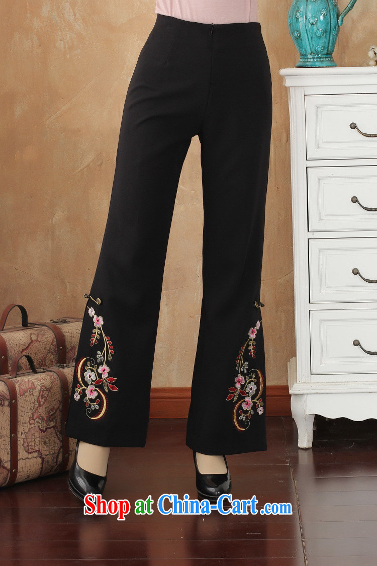 Take the ladies' Spring and Autumn and trousers Tang in waist has been legged pants bead embroidered trousers larger trousers Tang mounted micro-horn pants - 3 macrame 2XL pictures, price, brand platters! Elections are good character, the national distribution, so why buy now enjoy more preferential! Health