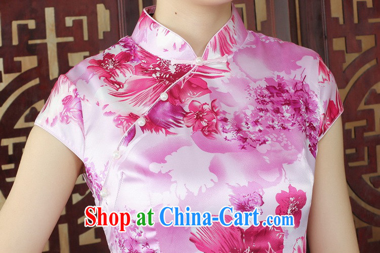 Bill's new National wind Chinese qipao, for the stamp duty ends short, cultivating cheongsam dress as figure 2 XL pictures, price, brand platters! Elections are good character, the national distribution, so why buy now enjoy more preferential! Health