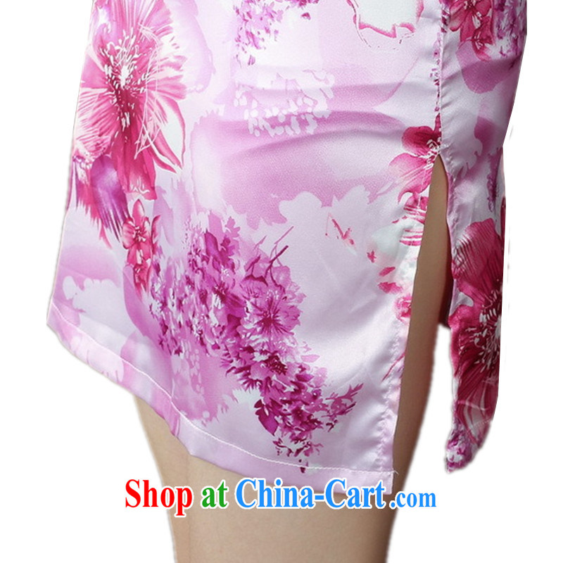 Bill's new National wind Chinese qipao, for the stamp duty ends short cheongsam beauty as shown in Figure 2 XL, Bill Gates, and, shopping on the Internet