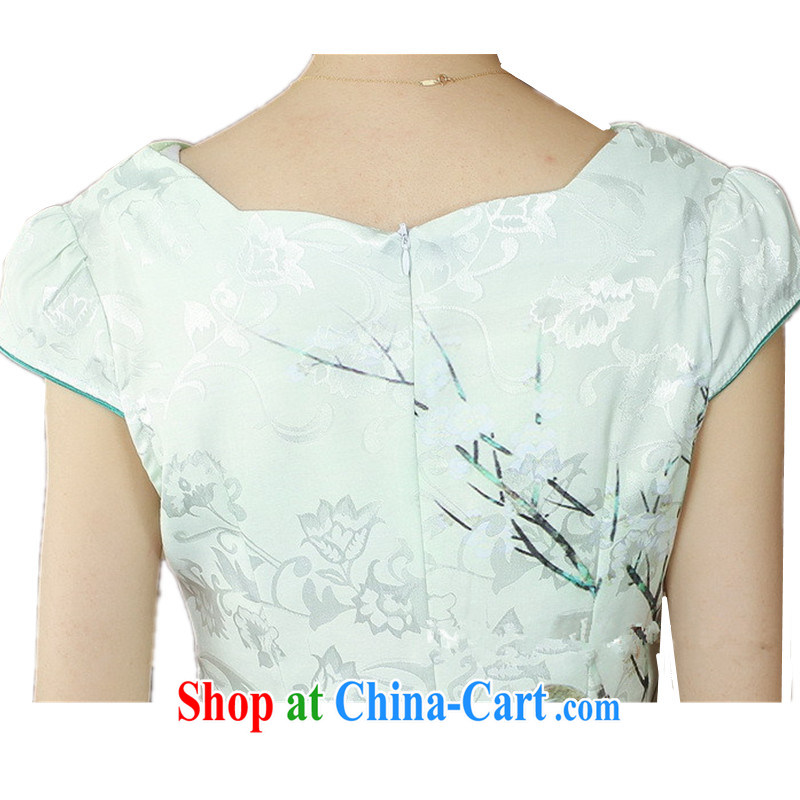 Bill's new female retro Ethnic Wind Chinese qipao with classical-snap stamp duty cultivating cheongsam dress in figure 2 XL, bill, and, on-line shopping