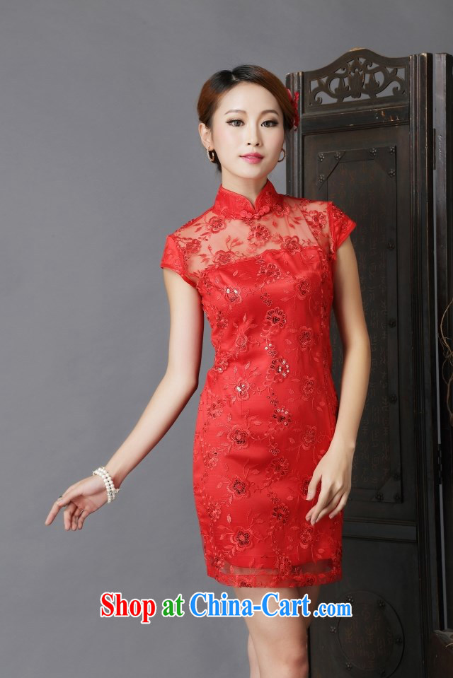Also, Walt Disney Cayman 2015 new show annual wedding dress bridal wedding retro improved red toast clothing cheongsam red XL pictures, price, brand platters! Elections are good character, the national distribution, so why buy now enjoy more preferential! Health
