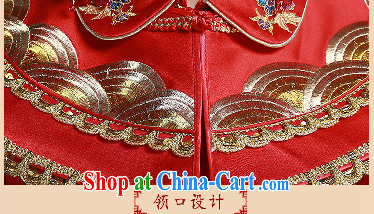 Definition 2015 early New Sau WO Service Bridal toast serving red retro long cheongsam red XL code pictures, price, brand platters! Elections are good character, the national distribution, so why buy now enjoy more preferential! Health