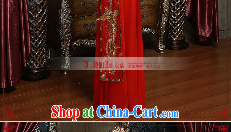 Definition 2015 early New Sau Wo service marriages served toast Chinese Antique red dragon skirt of red XL code pictures, price, brand platters! Elections are good character, the national distribution, so why buy now enjoy more preferential! Health
