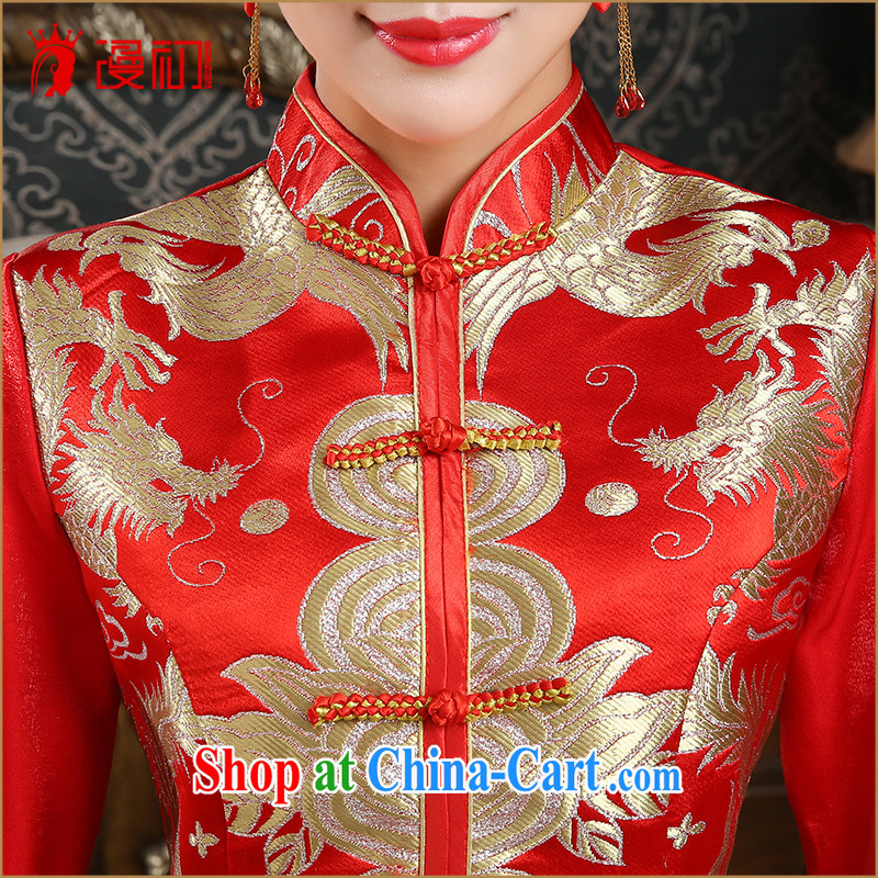 Early definition 2015 new bridal red retro toast serving long package outfit red, early definition, shopping on the Internet