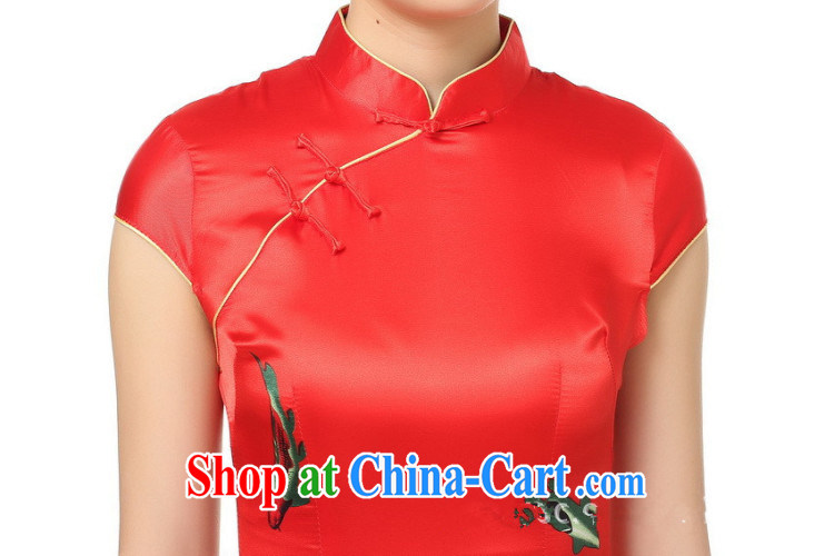 Carl Bildt, summer new female Chinese qipao, for a tight short, cultivating Lotus cheongsam dress - A PO Blue #2 XL pictures, price, brand platters! Elections are good character, the national distribution, so why buy now enjoy more preferential! Health