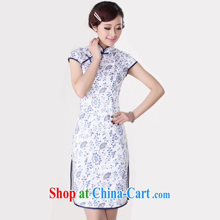 Bill, new, improved Chinese qipao, for a tight Classic tray for short-sleeved cultivating short cheongsam dress as figure 2 XL pictures, price, brand platters! Elections are good character, the national distribution, so why buy now enjoy more preferential! Health