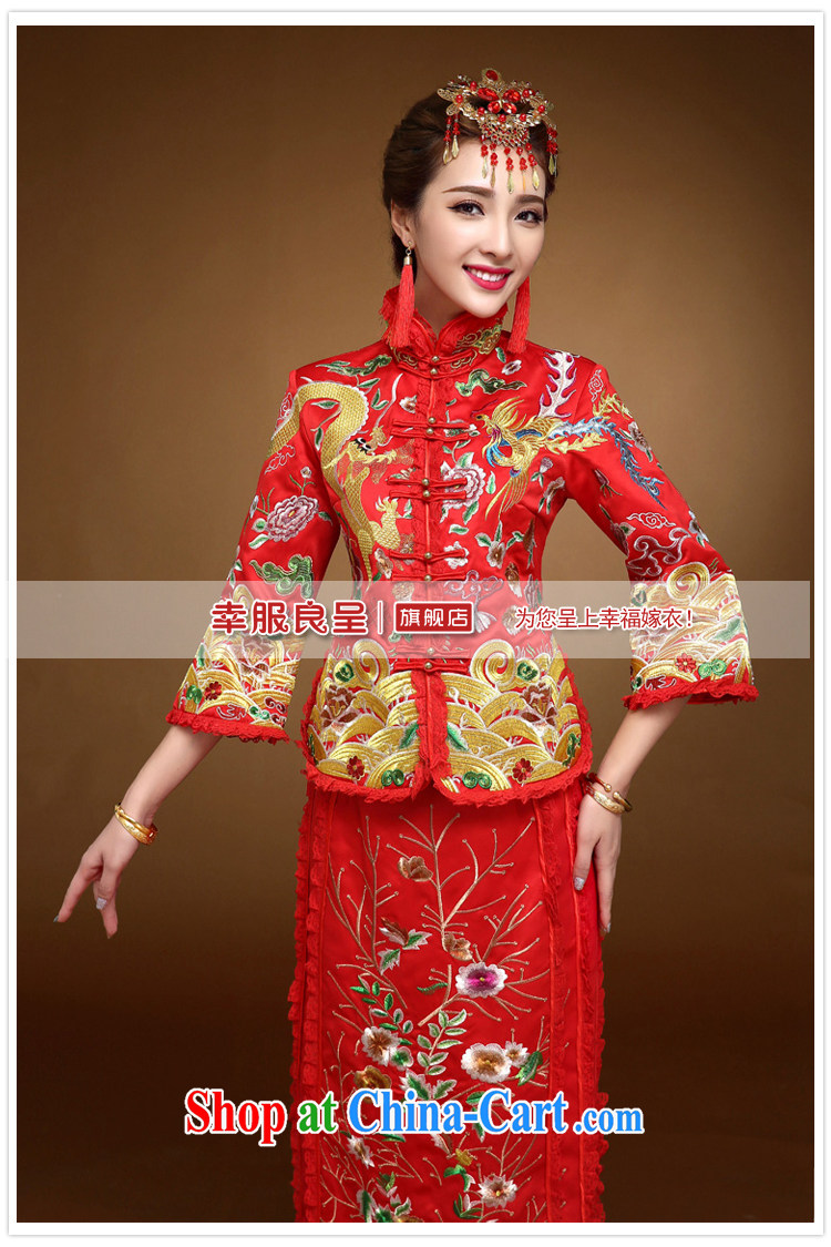 A good service is 2015 new winter Chinese bridal dresses toast clothing retro wedding dress Phoenix also dress and red 2 XL pictures, price, brand platters! Elections are good character, the national distribution, so why buy now enjoy more preferential! Health