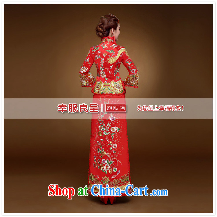 A good service is 2015 new winter Chinese bridal dresses toast clothing retro wedding dress Phoenix also dress and red 2 XL pictures, price, brand platters! Elections are good character, the national distribution, so why buy now enjoy more preferential! Health