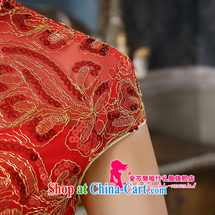 New dresses wedding dresses short stylish improved Chinese bows service bridal dresses wedding dresses bridal wedding in wine red outfit XXXL pictures, price, brand platters! Elections are good character, the national distribution, so why buy now enjoy more preferential! Health