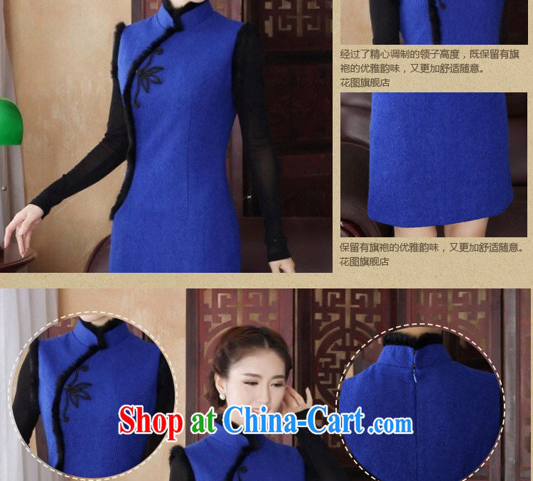 Take the 2015 ladies' dresses Chinese autumn and winter folder cotton cheongsam dress wool is Chinese, for improved cheongsam dress shown in Figure 3XL offending do not take a picture, price, brand platters! Elections are good character, the national distribution, so why buy now enjoy more preferential! Health