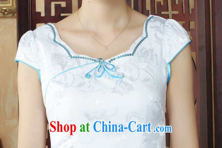 To Green, antique Chinese style improved female Chinese qipao the flap Classic tray for cultivating short cheongsam dress as figure 2 XL pictures, price, brand platters! Elections are good character, the national distribution, so why buy now enjoy more preferential! Health