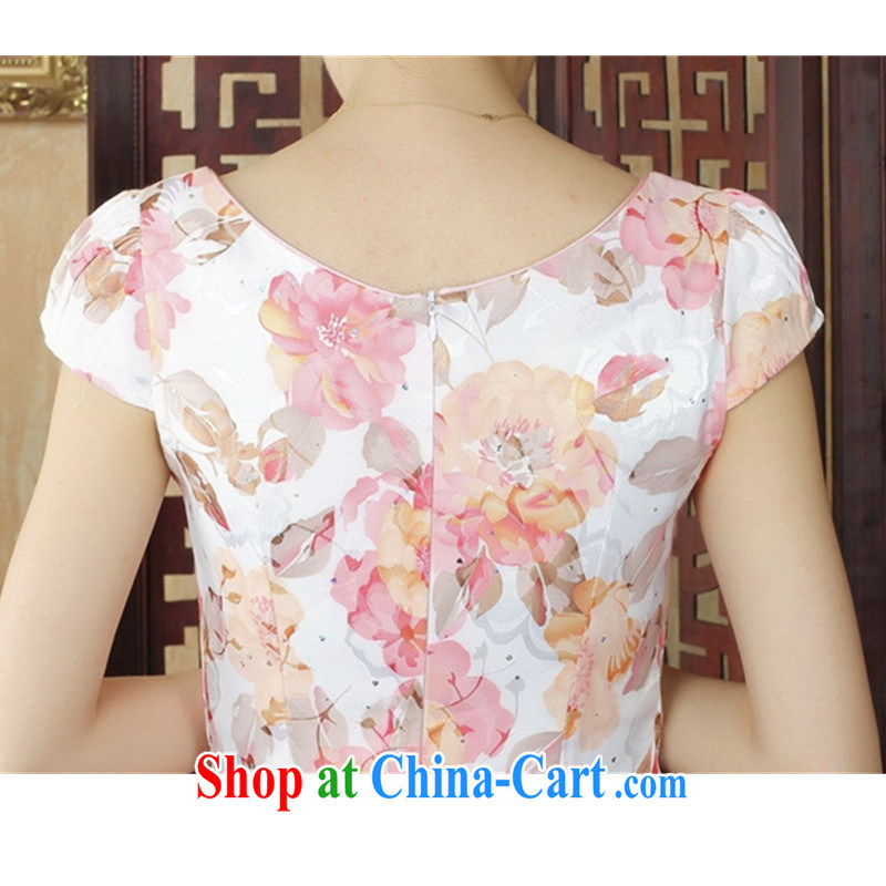 To Green, stylish new ladies improved Chinese qipao the flap embroidered beauty short cheongsam dress as S, green, and, on-line shopping
