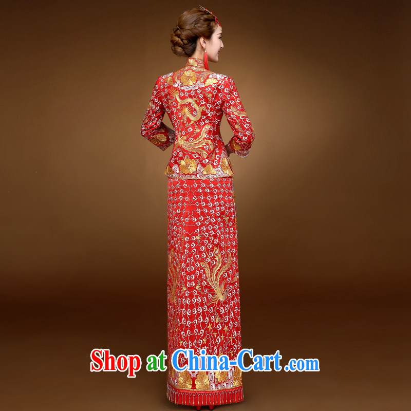 A service is a good winter 2015 new chinese red bridal wedding dress marry Yi Su-wo service Phoenix - Use skirts and red 2 XL - 15 code of good service, and, on-line shopping