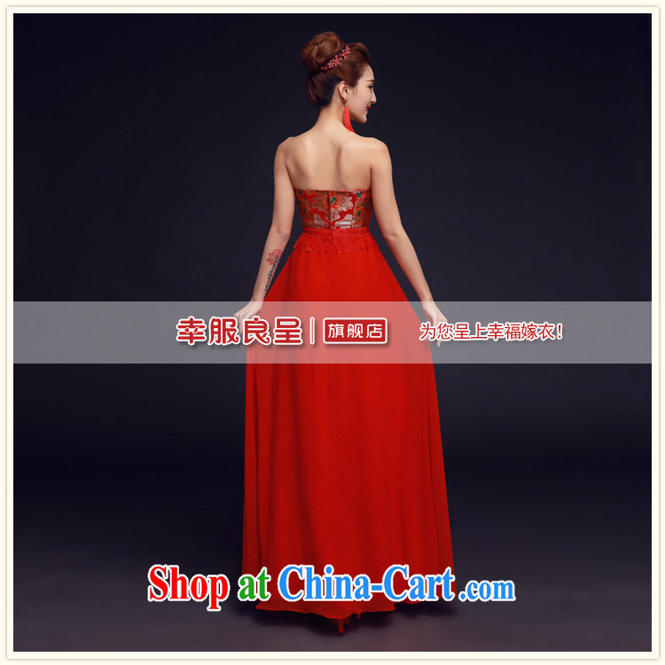 A good service is 2015 new Chinese brides red erase chest long wedding dress toast clothing qipao married Yi red 2 XL pictures, price, brand platters! Elections are good character, the national distribution, so why buy now enjoy more preferential! Health