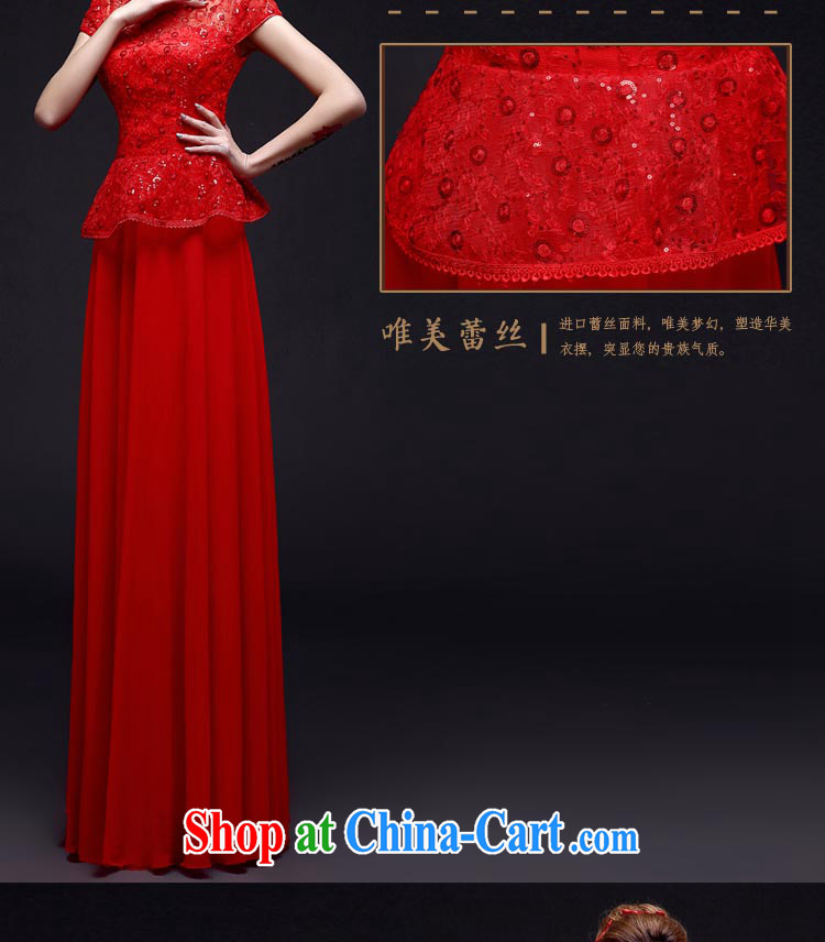 A good service is 2015 winter New red Chinese woman Bride With wedding dress toast clothing dresses summer red 2 XL pictures, price, brand platters! Elections are good character, the national distribution, so why buy now enjoy more preferential! Health