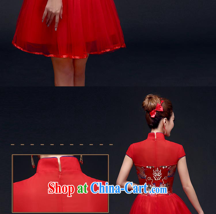 A good service is 2015 winter new bridal red wedding dress toast serving short dresses summer red M pictures, price, brand platters! Elections are good character, the national distribution, so why buy now enjoy more preferential! Health