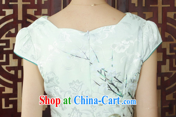 Carl Bildt, new Ethnic Wind antique Chinese qipao Classic tray port stamp duty cultivating short-sleeved dresses skirts as figure 2 XL pictures, price, brand platters! Elections are good character, the national distribution, so why buy now enjoy more preferential! Health