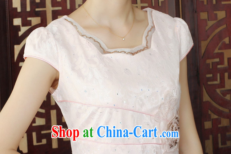 Carl Bildt, stylish new female ethnic-Chinese qipao Solid Color lace collar lace stamp duty cultivating cheongsam dress as figure 2 XL pictures, price, brand platters! Elections are good character, the national distribution, so why buy now enjoy more preferential! Health