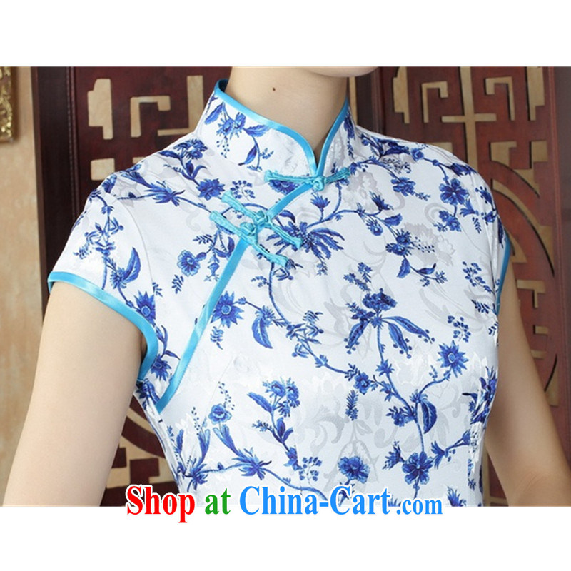 Carl Bildt, new female antique Chinese qipao, for a tight floral beauty short, short-sleeved dresses skirts such as figure 2 XL, bill, and, on-line shopping