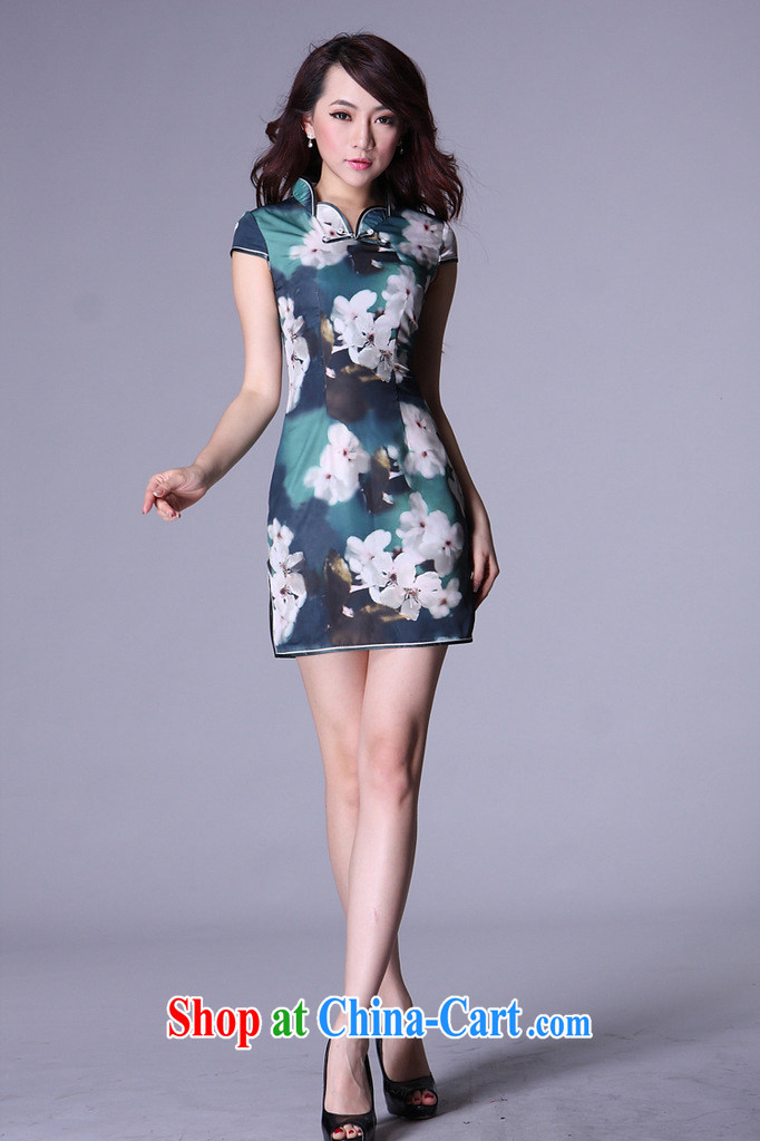 Shallow end (QM) Improved cheongsam stylish Chinese larger dresses marriages retro dresses XWGQP 006 - 4 picture color S pictures, price, brand platters! Elections are good character, the national distribution, so why buy now enjoy more preferential! Health