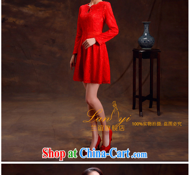 Friends, bride toast wedding cheongsam dress retro improved fashion cheongsam dress Red Spring Chinese wedding dress quality assurance, the ceremony pictures, price, brand platters! Elections are good character, the national distribution, so why buy now enjoy more preferential! Health