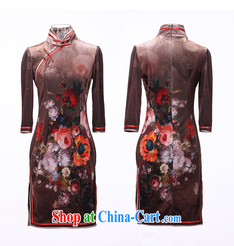 Shallow end (QM) Korean velvet stamp retro improved in short sleeves, a tight outfit ceremonial dress XWG picture color XXXL pictures, price, brand platters! Elections are good character, the national distribution, so why buy now enjoy more preferential! Health