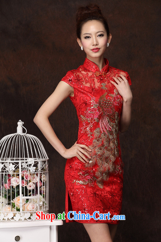 Light (at the end), QM stylish improved Phoenix marriage toast clothing qipao XWG picture color XXL pictures, price, brand platters! Elections are good character, the national distribution, so why buy now enjoy more preferential! Health