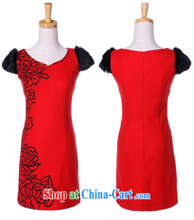 Light (at the end) QM stylish rabbit hair cuff is gross Body Short cheongsam XWG red XXL pictures, price, brand platters! Elections are good character, the national distribution, so why buy now enjoy more preferential! Health