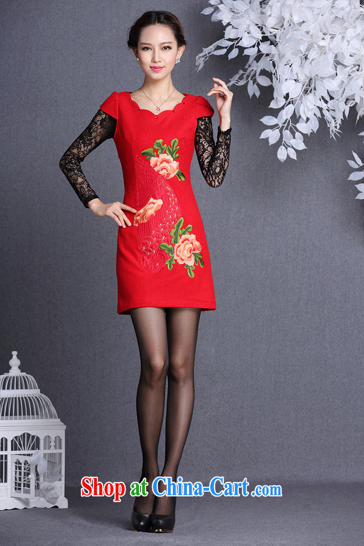 Shallow end (QM) Improved stylish embroidered hair so short cheongsam XWGQF XXL 13,054 pictures, price, brand platters! Elections are good character, the national distribution, so why buy now enjoy more preferential! Health