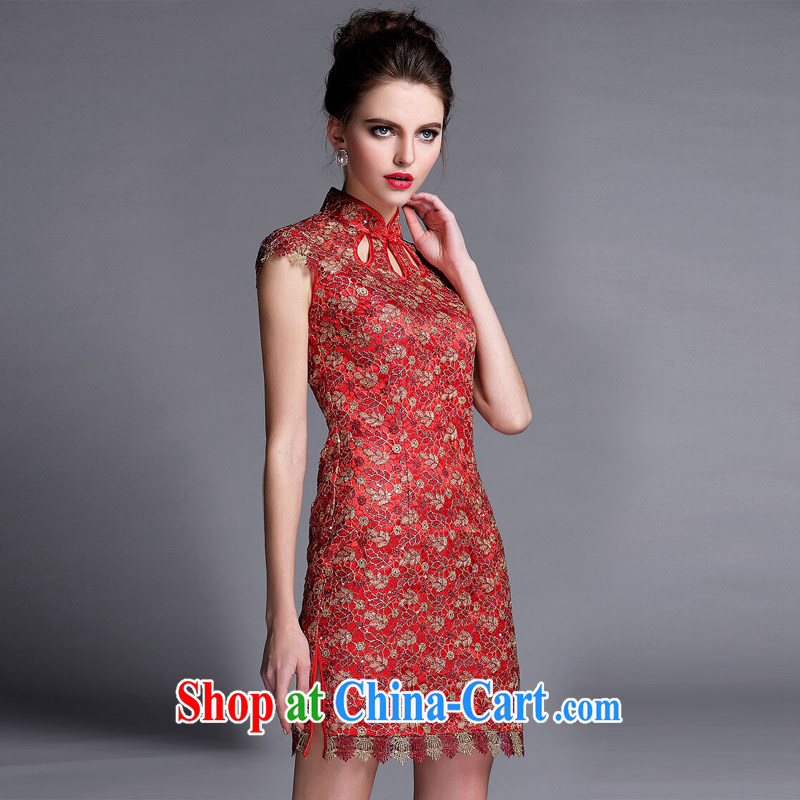 Light (at the end) QM cheongsam dress XWGQF 140,501 picture color XXL, shallow end (QM), shopping on the Internet