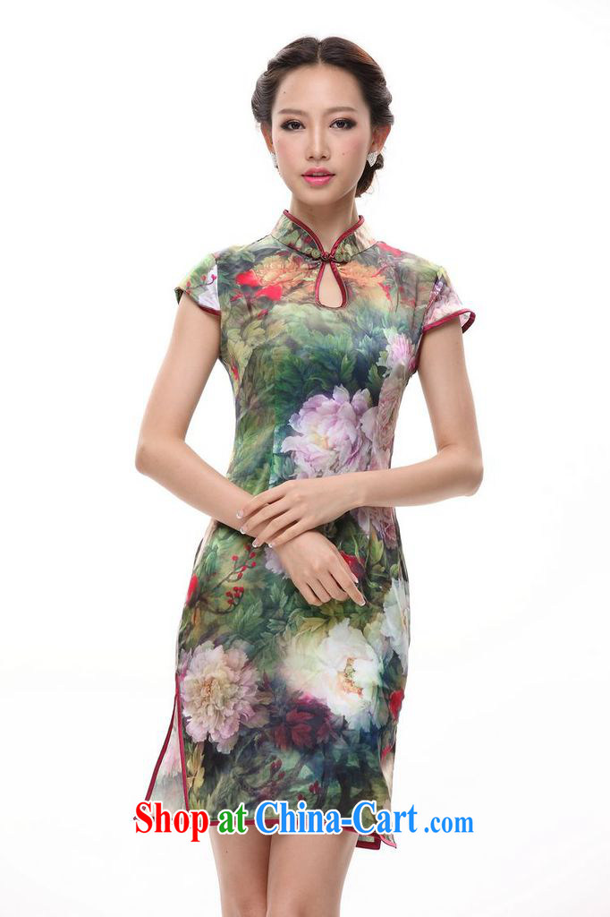 Shallow end (QM) Female silk piping retro improved stylish water droplets for daily goods short summer XWG picture color XXXL pictures, price, brand platters! Elections are good character, the national distribution, so why buy now enjoy more preferential! Health