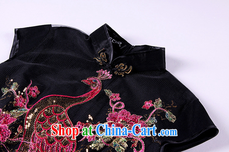 Shallow end (QM) Improved Stylish retro Web yarn embroidery cheongsam XWGQF 13 - 6089 photo color L pictures, price, brand platters! Elections are good character, the national distribution, so why buy now enjoy more preferential! Health