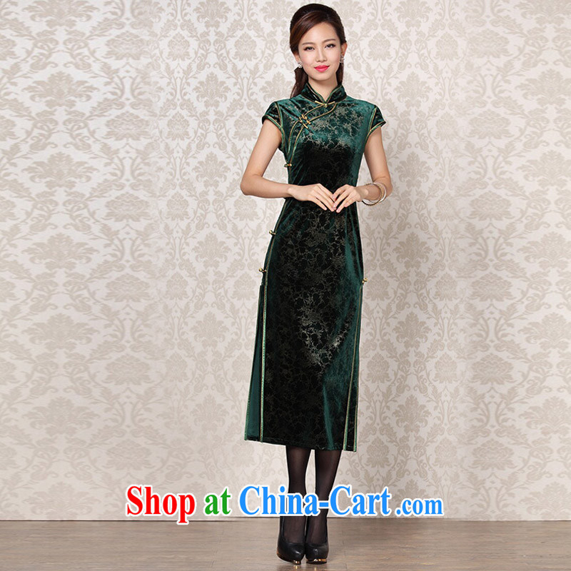 Light (at the end QM) Improved Stylish retro banquet, qipao XWGQF 13 - 6098 photo color XXXL, shallow end (QM), shopping on the Internet