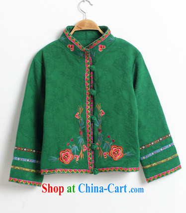Also the Ms Audrey EU spring 2015 new Chinese Ethnic Wind embroidered jacket green L pictures, price, brand platters! Elections are good character, the national distribution, so why buy now enjoy more preferential! Health