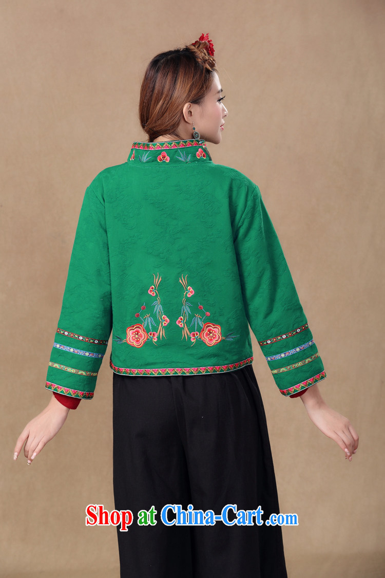 Also the Ms Audrey EU spring 2015 new Chinese Ethnic Wind embroidered jacket green L pictures, price, brand platters! Elections are good character, the national distribution, so why buy now enjoy more preferential! Health