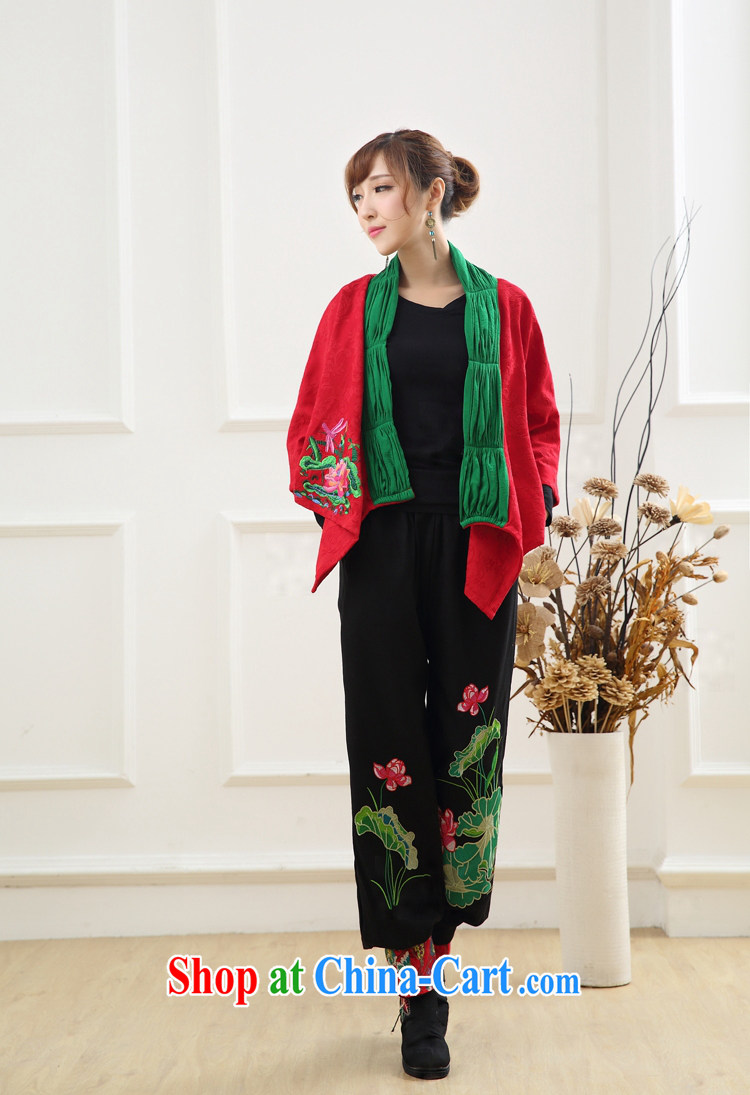 Also the Ms Audrey EU spring 2015 new retro ethnic wind leave two spell scarf shawl jacket red are code pictures, price, brand platters! Elections are good character, the national distribution, so why buy now enjoy more preferential! Health