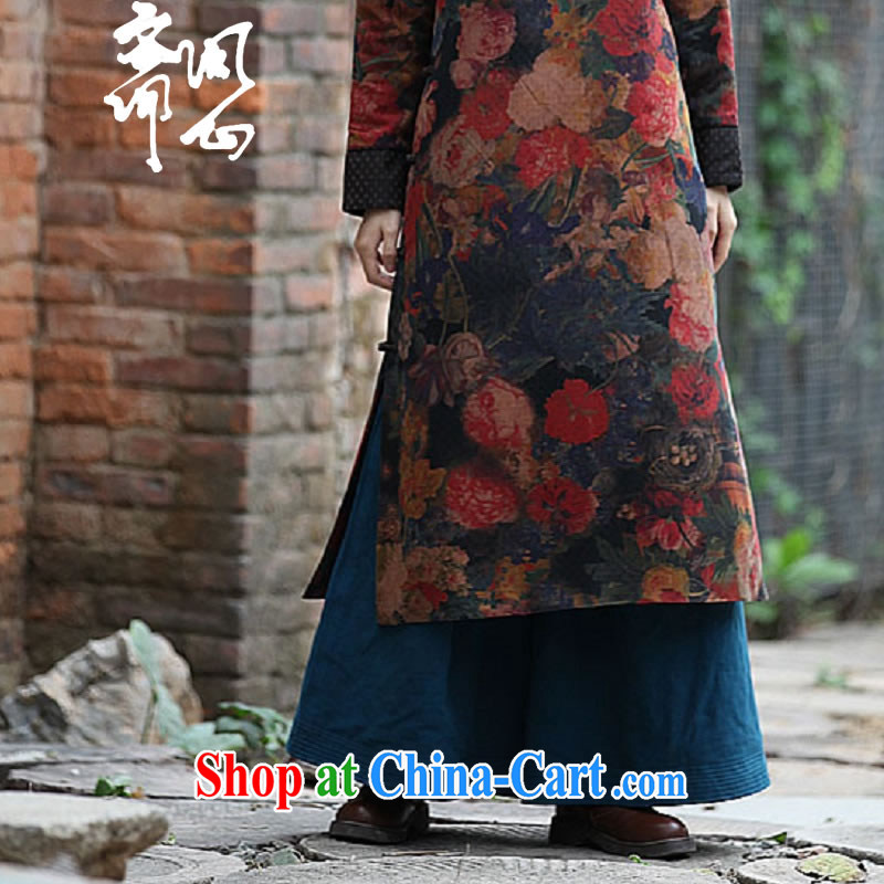 q heart Id al-Fitr autumn and winter clothes new elections at heart -- Hong Kong Ms. cloud yarn robe soft long cheongsam WXZ 1019 picture color L, ask a vegetarian, shopping on the Internet