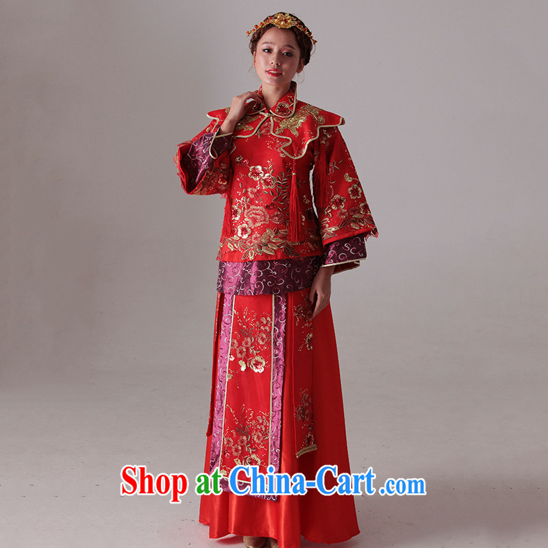 With the 2015 new wedding to Feng Chinese Embroidery-soo and the marriages of Phoenix Sau Wo service flag red XL, AIDS, and, on-line shopping