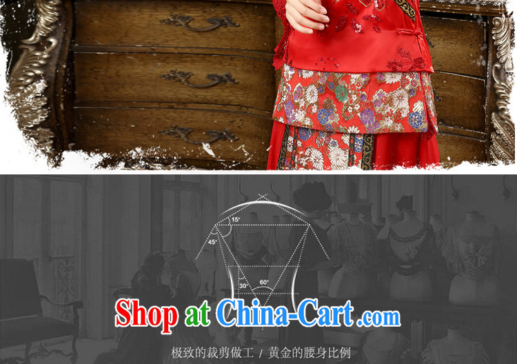 (Quakers, Sau Wo service 2015 new wedding dress toast serving Chinese style wedding long-sleeved bridal dresses winter clothes show wo services female, a gift quality assurance pictures, price, brand platters! Elections are good character, the national distribution, so why buy now enjoy more preferential! Health