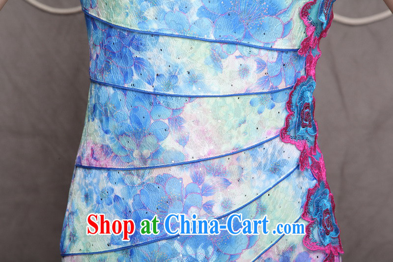 Flowers, bow China wind stylish Ethnic Wind and refined improved cheongsam dress elegance VA R 033 9905 green XL pictures, price, brand platters! Elections are good character, the national distribution, so why buy now enjoy more preferential! Health