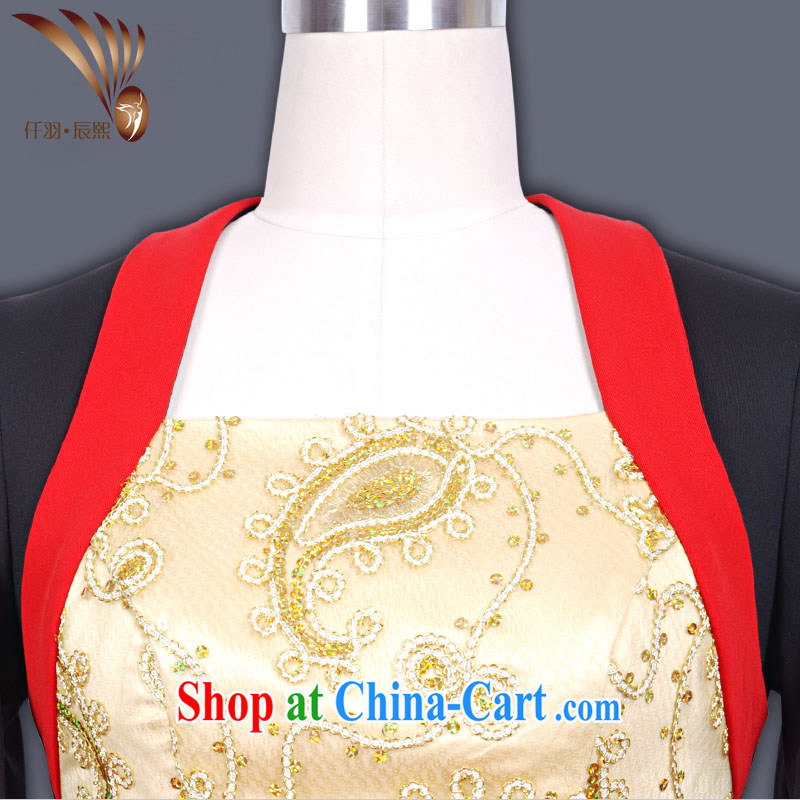 Confession Yu Jin-hee 2014 new autumn and winter female Chinese qipao massage female technician beauty therapist uniform up and down a package GT 00,464 red XXL, Yu, Jin-hee, shopping on the Internet