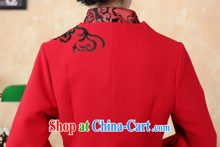 Carl Bildt, spring fashion, Chinese T-shirt, collar stitching embroidered young mothers with Tang jackets - C red 3XL pictures, price, brand platters! Elections are good character, the national distribution, so why buy now enjoy more preferential! Health