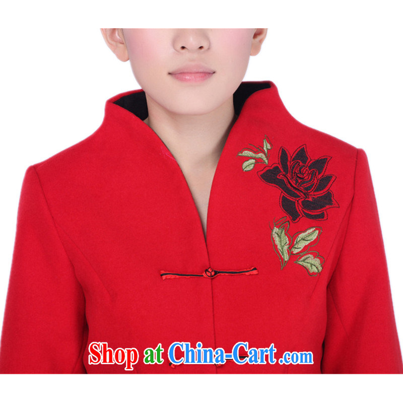 Carl Bildt, spring new and stylish new ladies Chinese T-shirt, collar embroidered cultivating young mothers with Tang jackets as figure 3 XL, bill, and, on-line shopping