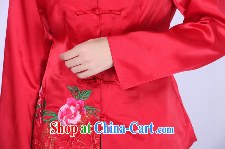 Carl Bildt, spring and stylish new female Chinese T-shirt, collar embroidered mother Single Row snap Tang jackets such as figure 3 XL pictures, price, brand platters! Elections are good character, the national distribution, so why buy now enjoy more preferential! Health