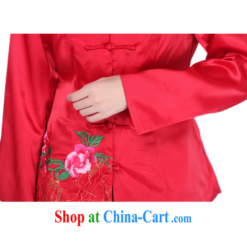 Carl Bildt, spring and stylish new ladies Chinese T-shirt and collar embroidered with her mother, the buckle Tang jackets such as figure 3 XL, Bill Gates, and, shopping on the Internet
