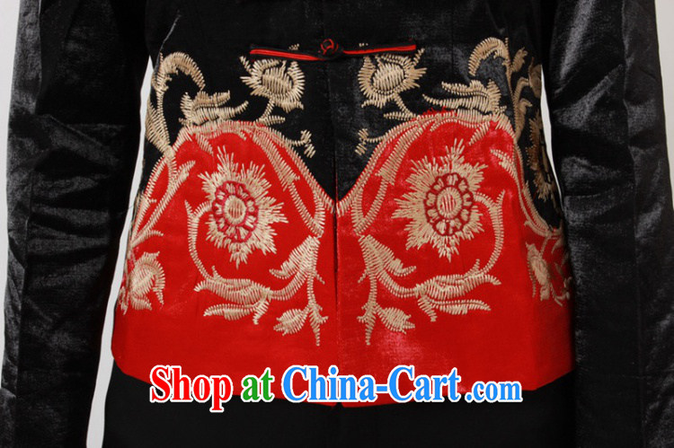 Carl Bildt, spring and stylish new female Chinese T-shirt, for cultivating embroidered Tang jackets - A black 3 XL pictures, price, brand platters! Elections are good character, the national distribution, so why buy now enjoy more preferential! Health