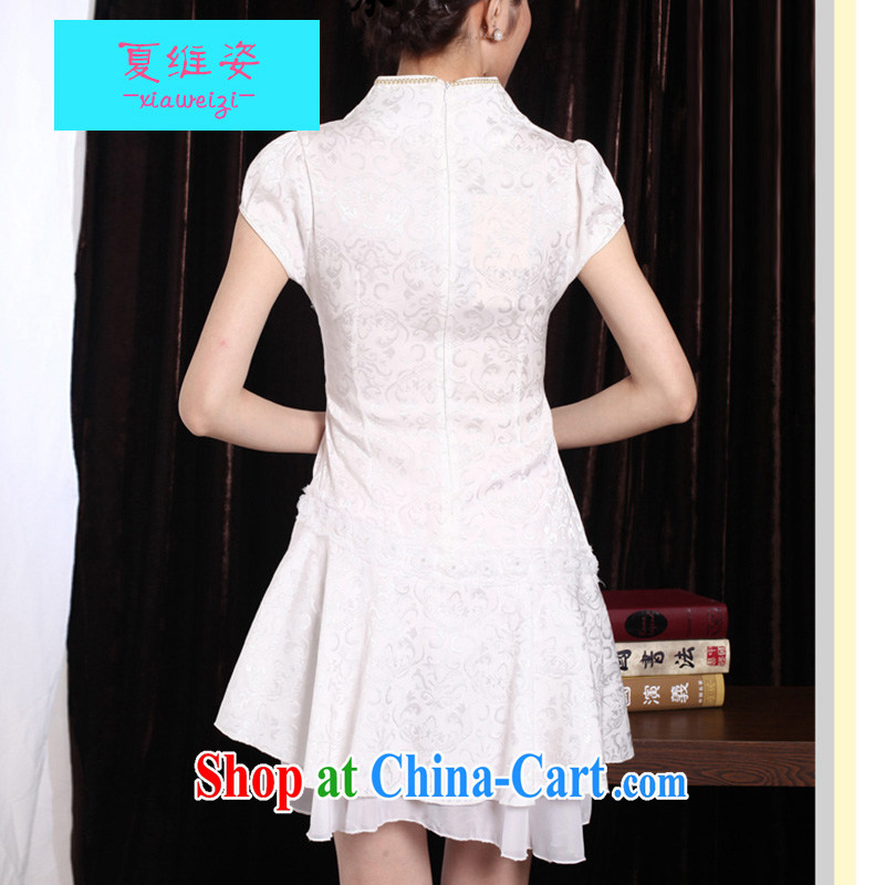 The colorful 2015 spring and summer sexy lace retro female Phoenix TV embroidery cheongsam dress improved fashion dresses 1220 wedding dress female Golden Phoenix XL, the colorful, on-line shopping